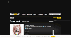 Desktop Screenshot of emmaband.cz